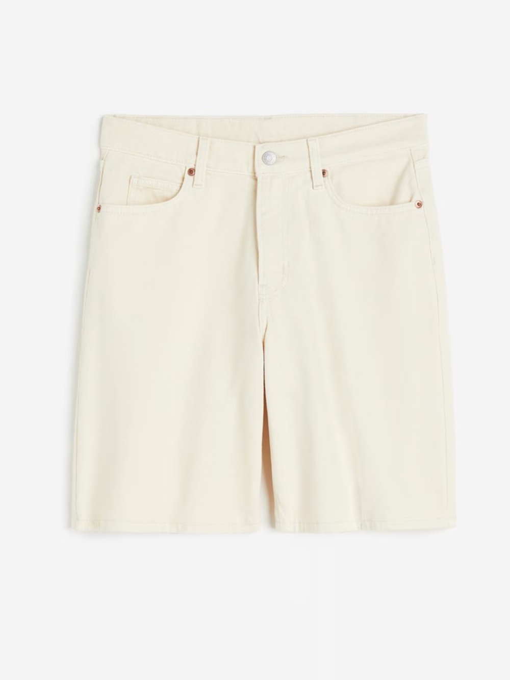 H&M cream Bermuda shorts